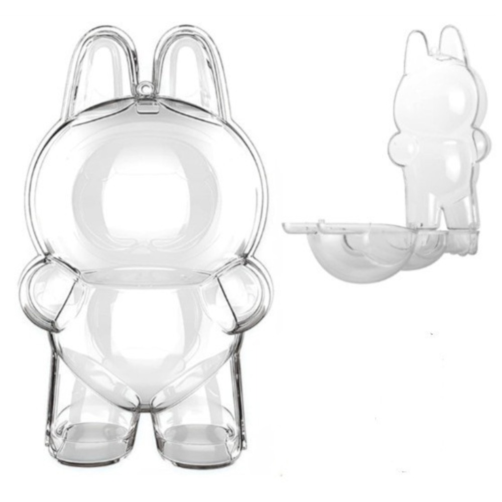 Clear Protective Case for Labubu Standing Stuffed Dolls 7 In. NEW!